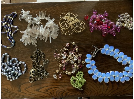 A Collection Of Costume Jewelry Necklaces