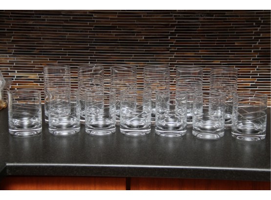 A Set Of 13 Stylish Drinking Glasses