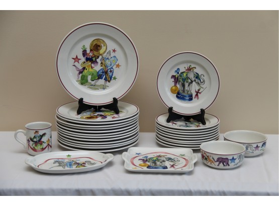 Villeroy And Bach Le Cirque Plate Set 28 Pieces Total