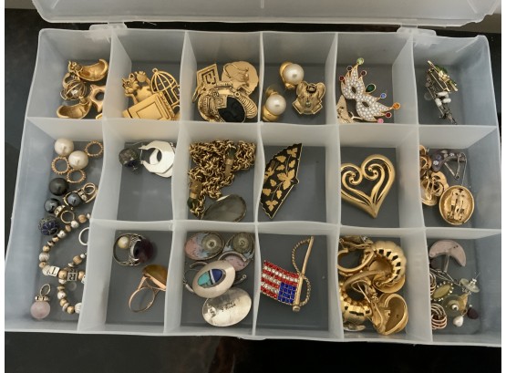 Treasure Trove Of Earrings And Pins
