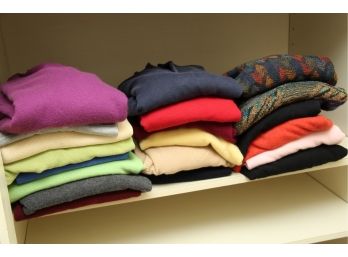 Assortment Of Mens Sweaters Including Loro Piana Cashmere