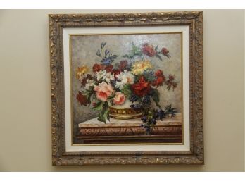 A Still Life Floral Oil Painting