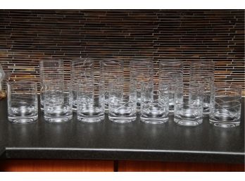 A Set Of 13 Stylish Drinking Glasses