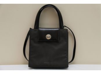 A Bvlgari Black Canvas Handbag