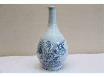 An Asian Long Neck Vase