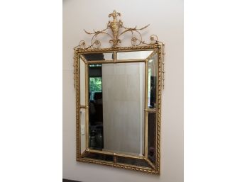 A Gold Painted Finely Detailed Wall Mirror