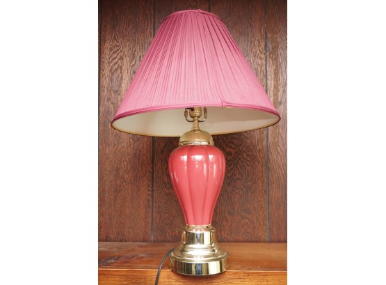 Red Ceramic Lamp