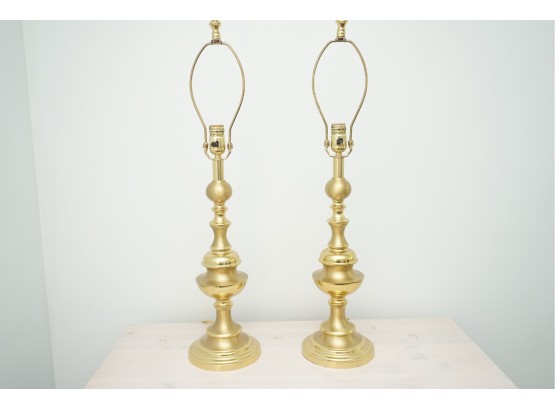 Pair Of 'brass' Lamps