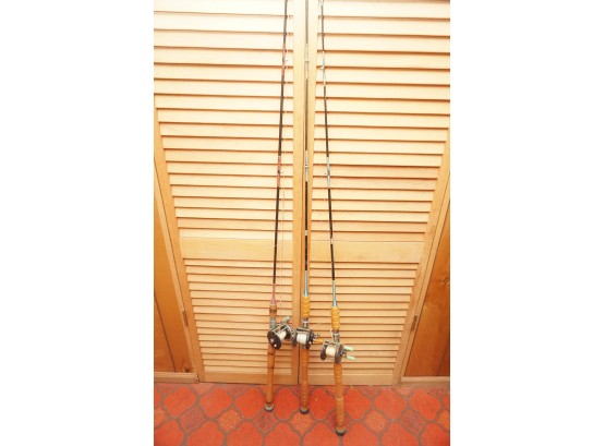 Trio Of Vintage Fishing Rods