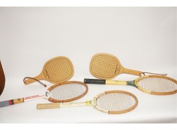 Trio Of Tennis Rackets Including 2 Pickle Ball Rackets