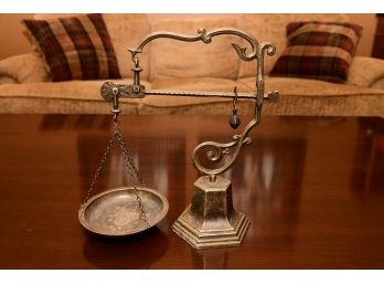 A Decorative Antique Brass Scale