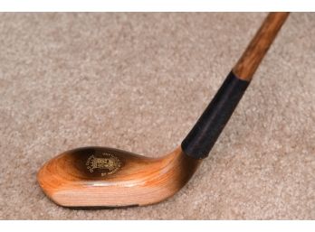 A Decorative Leather Wrapped Wooden Club Original Handmade By Clubmakers Of St. Andrews