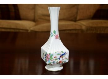 An Aynsley Painted Bird And Flower Vase