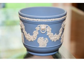 A Blue Wedgwood Lionshead Bowl