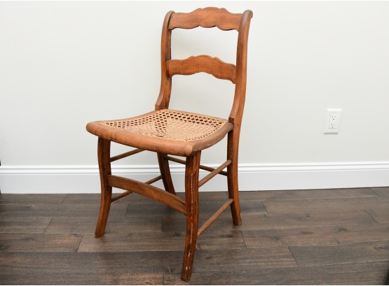 Cane Seat Wooden Chair