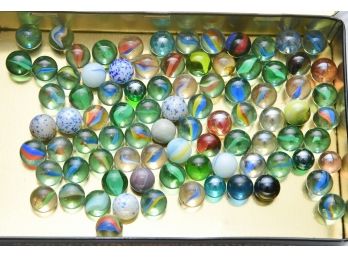 Grandpa's Marbles In English Tin Case
