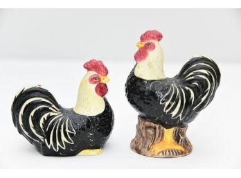 Rooster And Hen Salt And Pepper Shakers