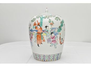 Chinese Hand Painted Porcelain Ginger Jar