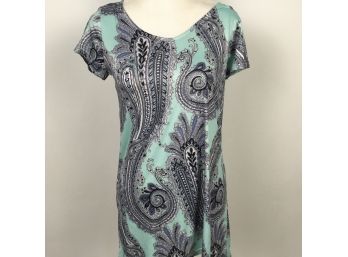 Body Touch Paisley Top/nightshirt Size S