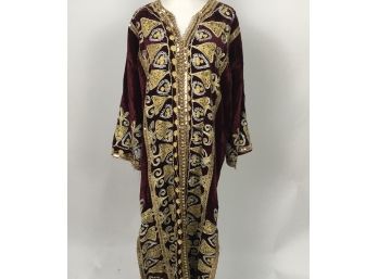 Beautiful Indian Crushed Velvet Dress Gown