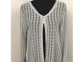 Long Crochet  Sweater Cardigan Size 42/44