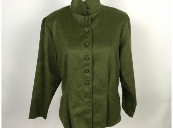 Pirjo Green Wool Jacket Size M