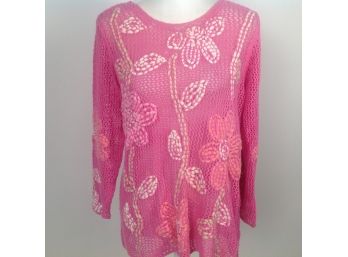 Signid Olsen Sport Pink Knitted Top