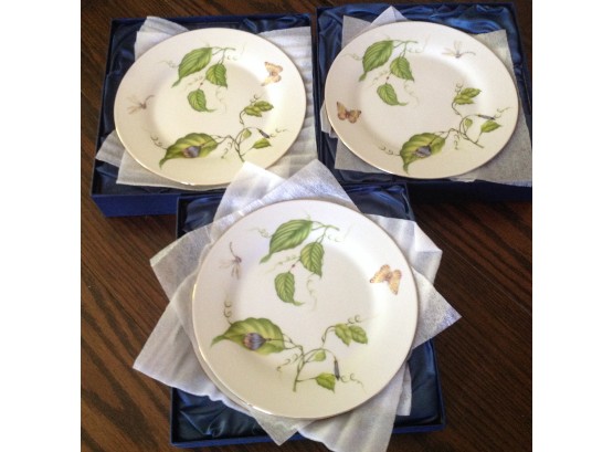 I. Godringer. Dessert Plates Jardine Pattern Set Of 12 In Boxes