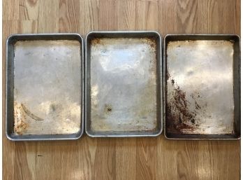 Three Metal Sheet Pans