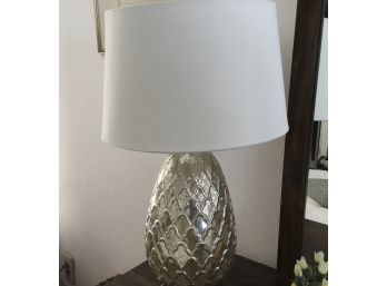 Silver Painted Glass Lamp