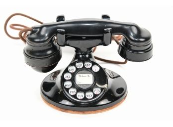 Vintage Phone By Western Electric With Modern Wall Jack
