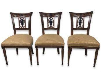 Trio Of Greenbaum Interiors Biedermeier Style Side Chairs