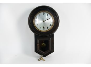 Small Wooden Regulator Clock