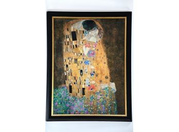 'The Kiss' Gustav Klimt Framed Print Under Glass