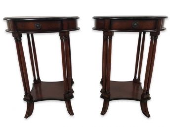 A Matching Pair Of Under Shelf End Tables