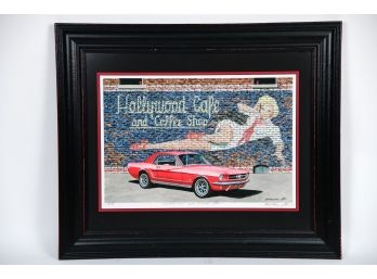 'Hollywood Cafe' By Dana Forrester Lithograph Mustang Art