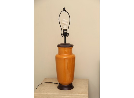 Caramel Colored Ceramic Table Lamp