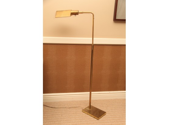 Brass Library Floor Lamp