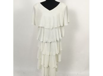 Off White Tiered Dress
