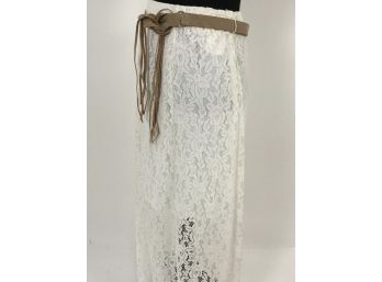 Lace Skirt With Belt By Faded Glory Size S New With Tags