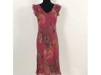 TESS Paisley Silk Dress Size 10