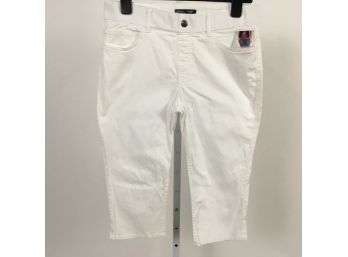 Riders White Capri Pants Size 12 New With Tags
