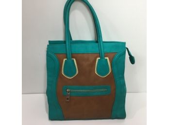 Big Budda Green & Brown Handbag New With Tags