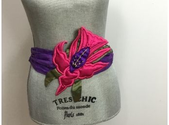 Fabric Flower Belt