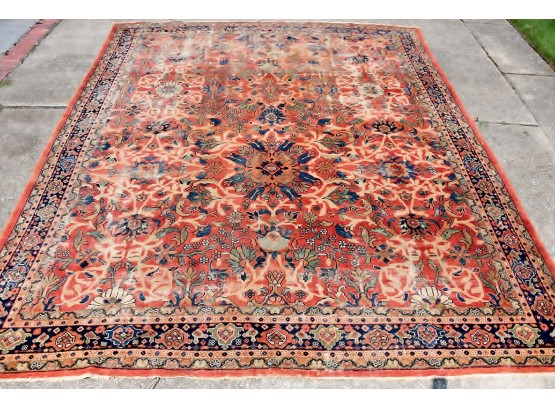 Mahal Antique Hand Knotted Persian Carpet  12.5 X 10 Feet
