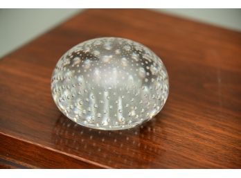 A Bubble Glass Paperweight