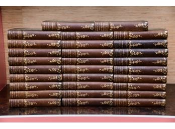 Beaux And Belles Of England Leather Antique 29 Volume Book Set