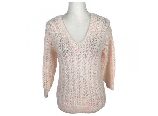 Pink & White Knit Sweater