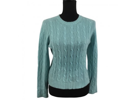 Glenmatch Aqua 100 Percent Cashmere Sweater Size M