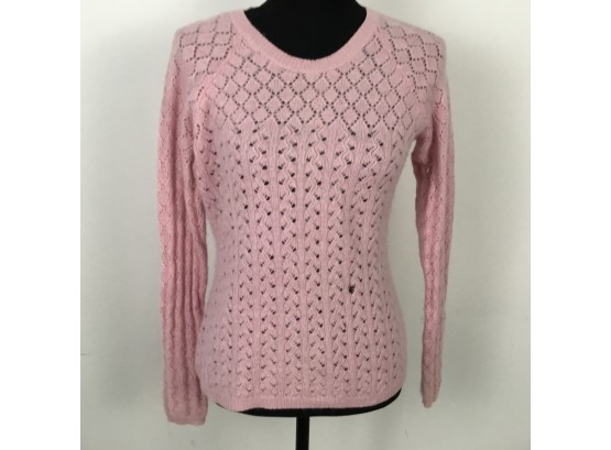 Neiman Marcus Exclusive Cashmere Blend Pink Sweater Size L